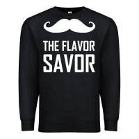 Black mustache the flavor savor Premium Sweatshirt - artisFamous