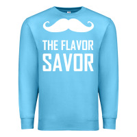 Ocean Blue mustache the flavor savor Premium Sweatshirt - artisFamous