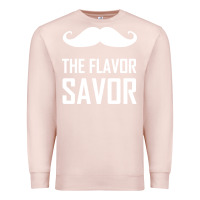 Pale Pink mustache the flavor savor Premium Sweatshirt - artisFamous