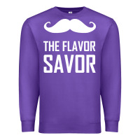 Purple mustache the flavor savor Premium Sweatshirt - artisFamous