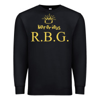 Black rbg ruth bader ginsburg Premium Sweatshirt - artisFamous