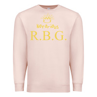 Pale Pink rbg ruth bader ginsburg Premium Sweatshirt - artisFamous