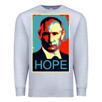 Heather Grey putin hope style Premium Sweatshirt - artisFamous