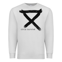 Dove Grey CIRCA SURVIVE Premium Sweatshirt - artisFamous
