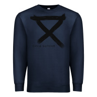 Navy CIRCA SURVIVE Premium Sweatshirt - artisFamous