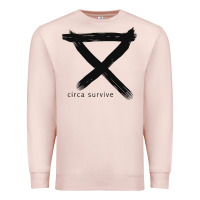 Pale Pink CIRCA SURVIVE Premium Sweatshirt - artisFamous