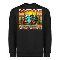 Black happy camper Heavyweight Sweatshirt - JahusDesignShop