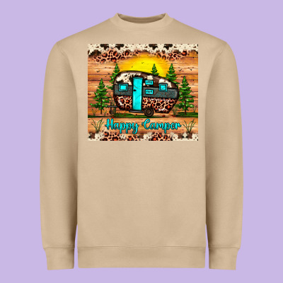 Happy Camper Heavyweight Sweatshirt Designed By Jahusdesignshop
