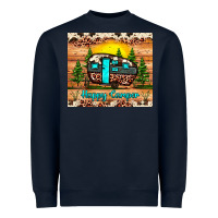 Navy happy camper Heavyweight Sweatshirt - JahusDesignShop
