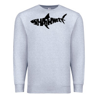 Heather Grey shark week Premium Sweatshirt - artisFamous