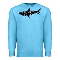 Ocean Blue shark week Premium Sweatshirt - artisFamous