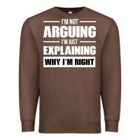 Chestnut I'M NOT ARGUING I'M JUST EXPLAINING WHY I'M RIGHT FUNNY Premium Sweatshirt - artisFamous