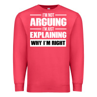 Cardinal I'M NOT ARGUING I'M JUST EXPLAINING WHY I'M RIGHT FUNNY Premium Sweatshirt - artisFamous