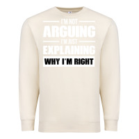 Sandshell I'M NOT ARGUING I'M JUST EXPLAINING WHY I'M RIGHT FUNNY Premium Sweatshirt - artisFamous