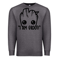 Charcoal Heather baby groot Premium Sweatshirt - artisFamous