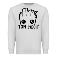 Dove Grey baby groot Premium Sweatshirt - artisFamous