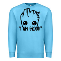 Ocean Blue baby groot Premium Sweatshirt - artisFamous