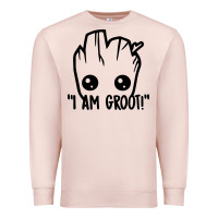 Pale Pink baby groot Premium Sweatshirt - artisFamous