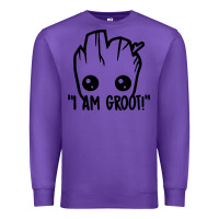 Purple baby groot Premium Sweatshirt - artisFamous