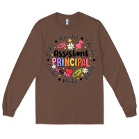Chestnut Principal Assistant Long Sleeve Tee - CowhideDigitalArt