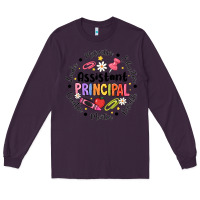 Plum Principal Assistant Long Sleeve Tee - CowhideDigitalArt