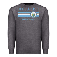 Charcoal Heather soccer argentina jersey argentinian football la albiceleste Premium Sweatshirt - artisFamous