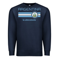 Navy soccer argentina jersey argentinian football la albiceleste Premium Sweatshirt - artisFamous