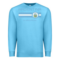 Ocean Blue soccer argentina jersey argentinian football la albiceleste Premium Sweatshirt - artisFamous