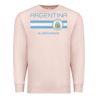Pale Pink soccer argentina jersey argentinian football la albiceleste Premium Sweatshirt - artisFamous