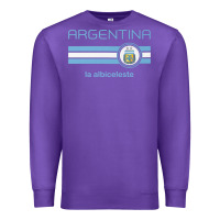 Purple soccer argentina jersey argentinian football la albiceleste Premium Sweatshirt - artisFamous