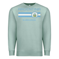 Seafoam soccer argentina jersey argentinian football la albiceleste Premium Sweatshirt - artisFamous