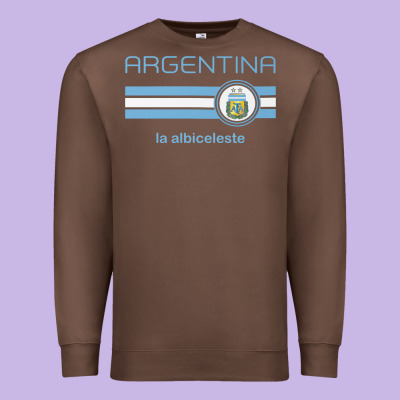 Soccer Argentina Jersey Argentinian Football La Albiceleste Premium Sweatshirt Designed By Artisfamous