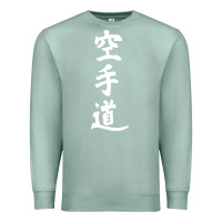 Seafoam kanji karate Premium Sweatshirt - artisFamous