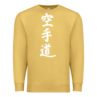 Antique Gold kanji karate Premium Sweatshirt - artisFamous