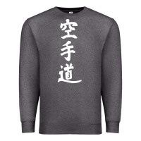 Charcoal Heather kanji karate Premium Sweatshirt - artisFamous