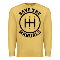 Antique Gold save the manuals (black) Premium Sweatshirt - artisFamous
