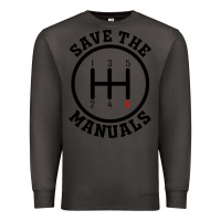Smoke save the manuals (black) Premium Sweatshirt - artisFamous