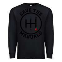 Black save the manuals (black) Premium Sweatshirt - artisFamous
