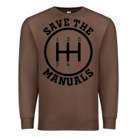 Chestnut save the manuals (black) Premium Sweatshirt - artisFamous