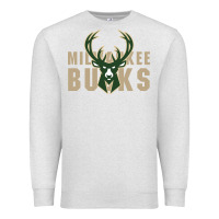 Oatmeal Heather Milkwaukee Bucks Premium Sweatshirt - artisFamous