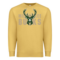 Antique Gold Milkwaukee Bucks Premium Sweatshirt - artisFamous
