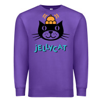 Purple jelly cat Premium Sweatshirt - artisFamous