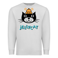 Dove Grey jelly cat Premium Sweatshirt - artisFamous