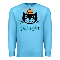 Ocean Blue jelly cat Premium Sweatshirt - artisFamous