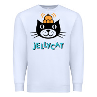 White jelly cat Premium Sweatshirt - artisFamous