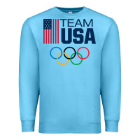 Ocean Blue usa team Premium Sweatshirt - artisFamous
