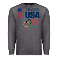 Charcoal Heather usa team Premium Sweatshirt - artisFamous