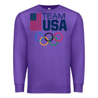 Purple usa team Premium Sweatshirt - artisFamous