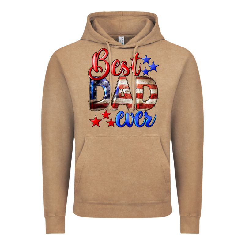 Best Dad Ever 4th Of July Vintage Hoodie by LillyAllenDesigns | Teevron