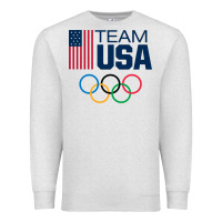 Oatmeal Heather usa team Premium Sweatshirt - artisFamous
